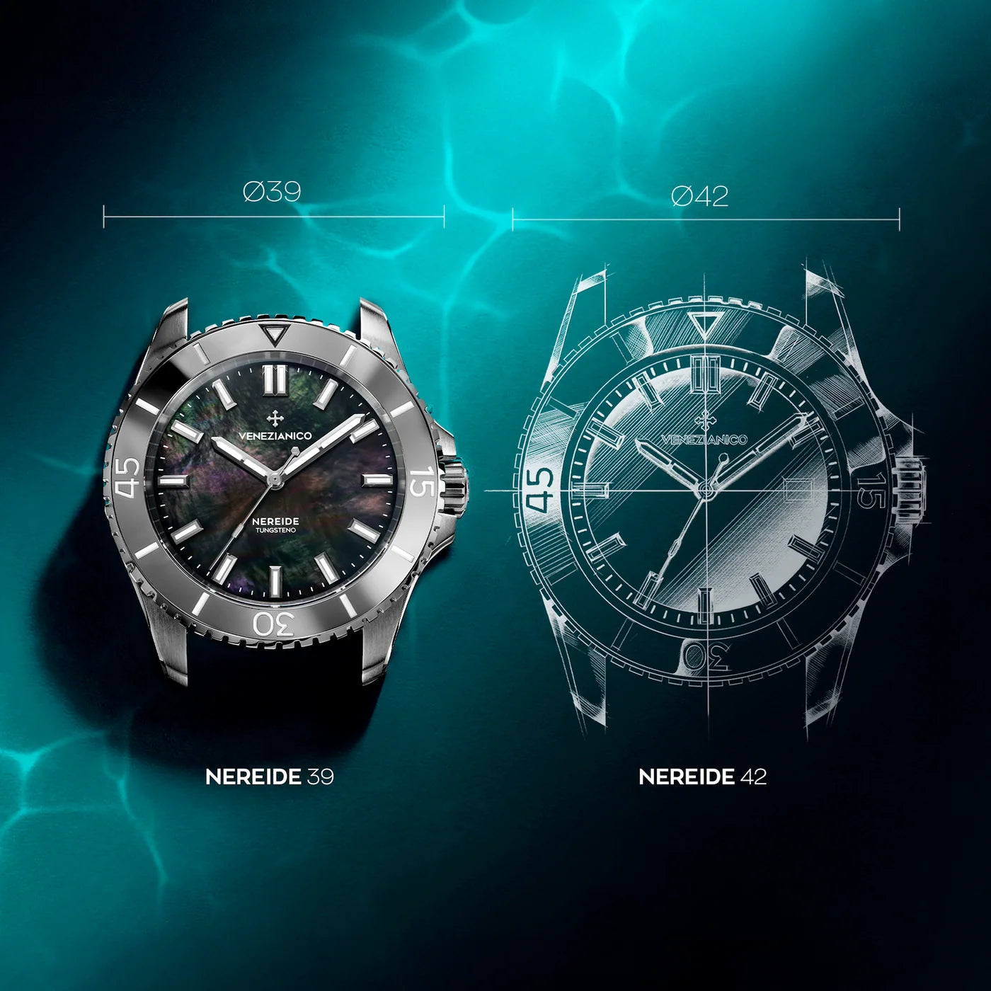 Venezianico Nereide Tungsteno 39 (3121540C)