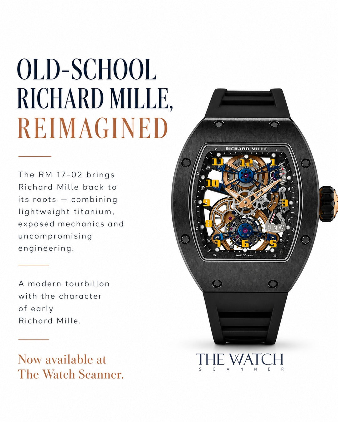 Richard Mille RM 17-02 Titanium: A Modern Tourbillon with Old-School RM Character