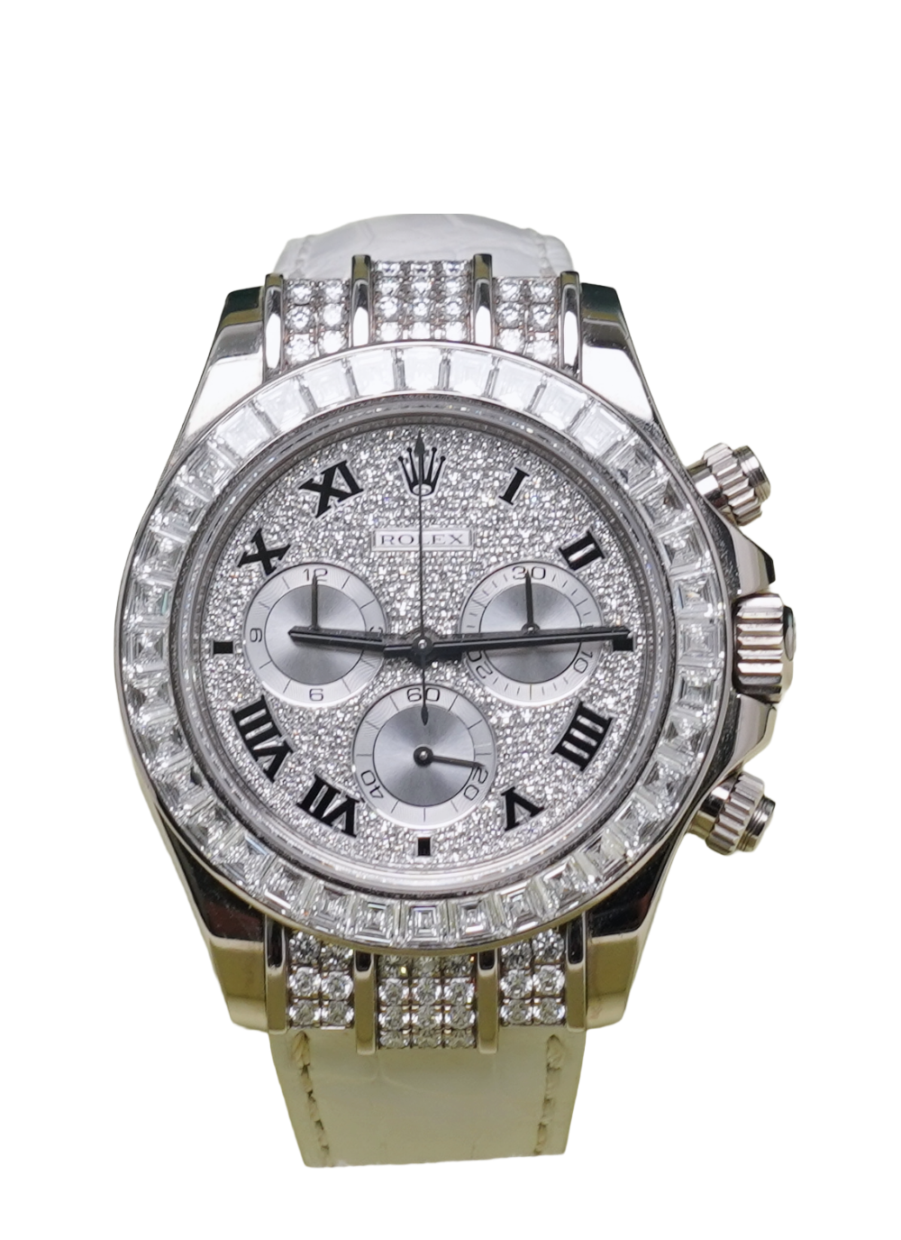Rolex Daytona White Gold Original Factory Diamonds (116599TBR)