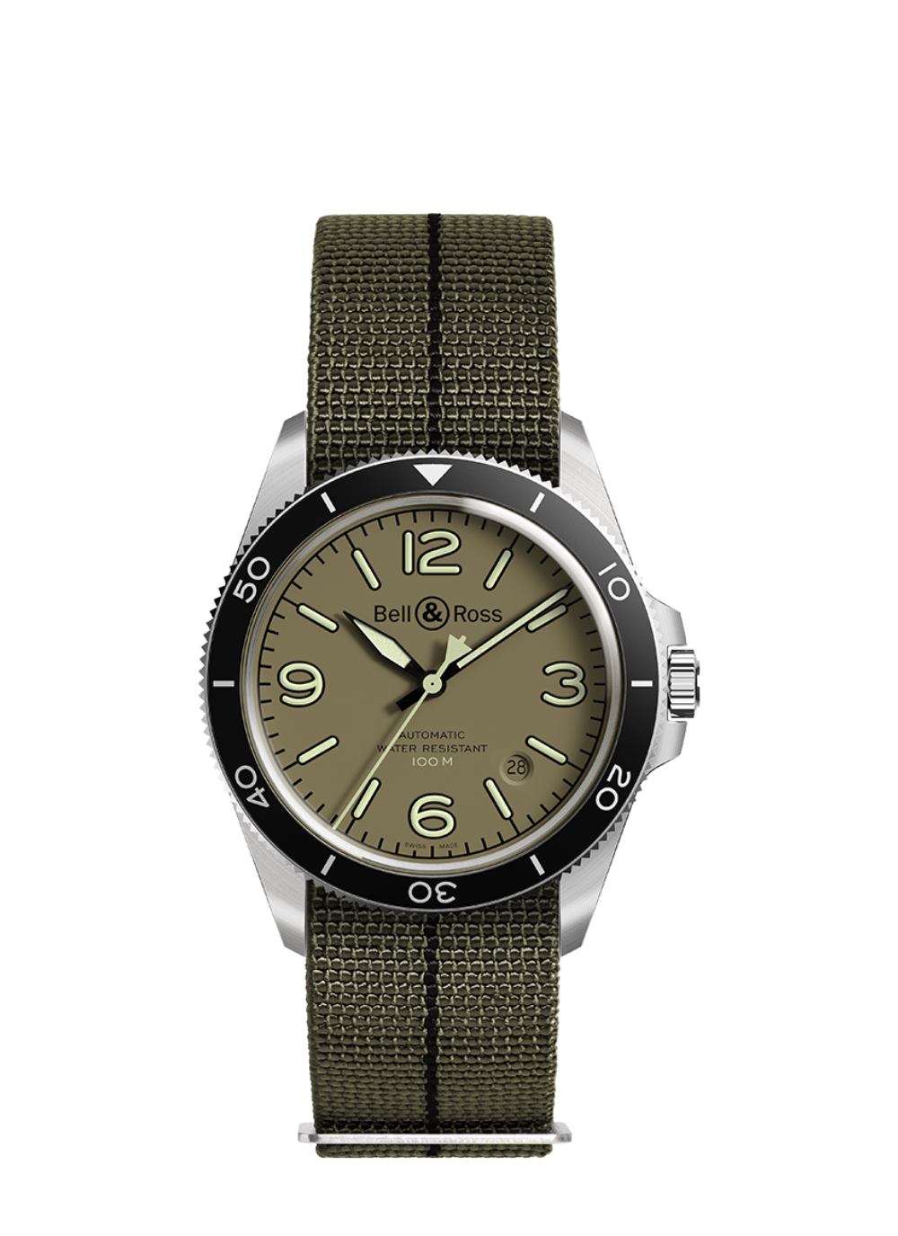 Belle & Ross BR V2-92 Military green (BRV292-MKA-ST/SF)