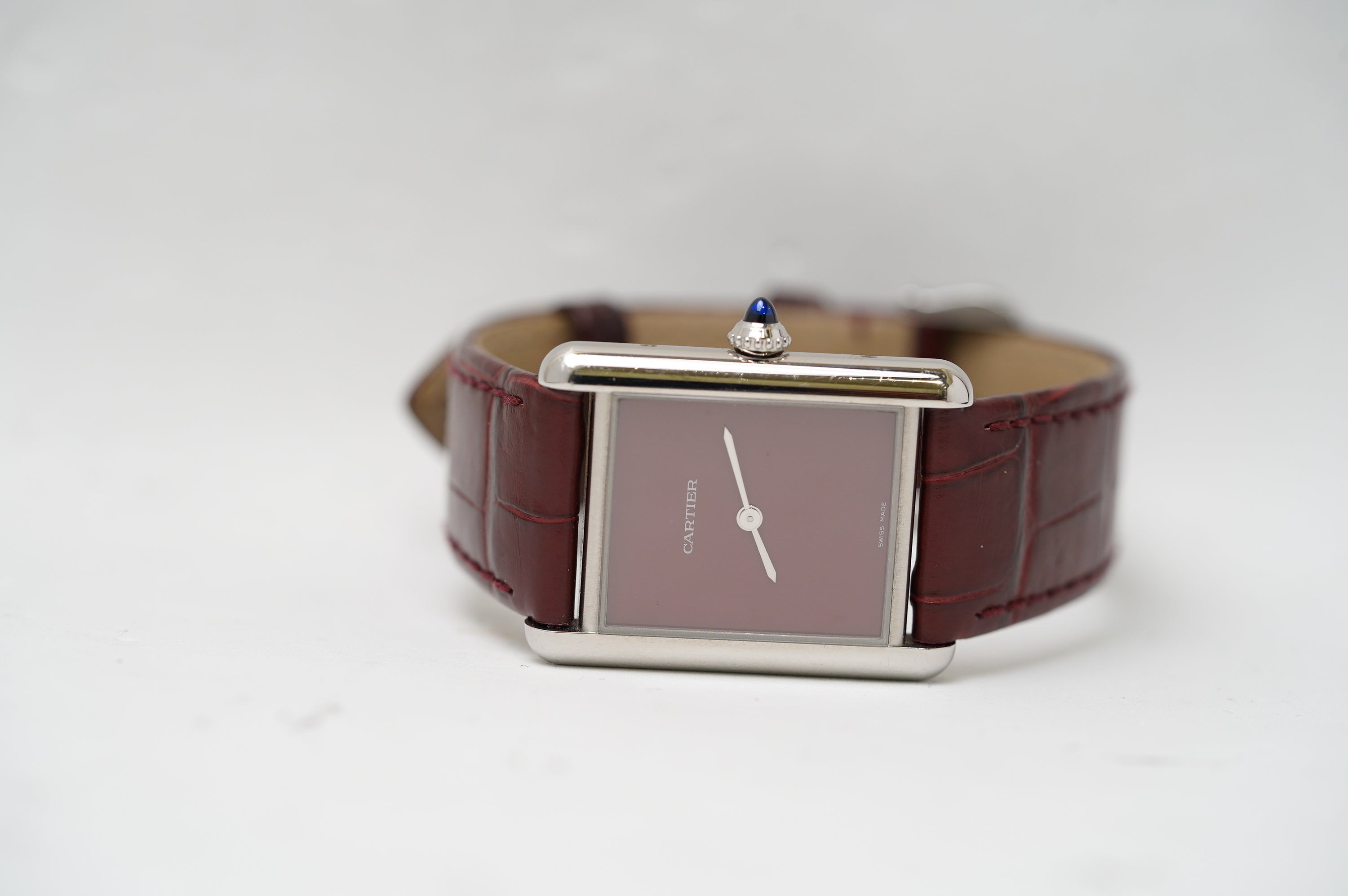 Cartier Tank Must Large Model Burgundy (WSTA0054)
