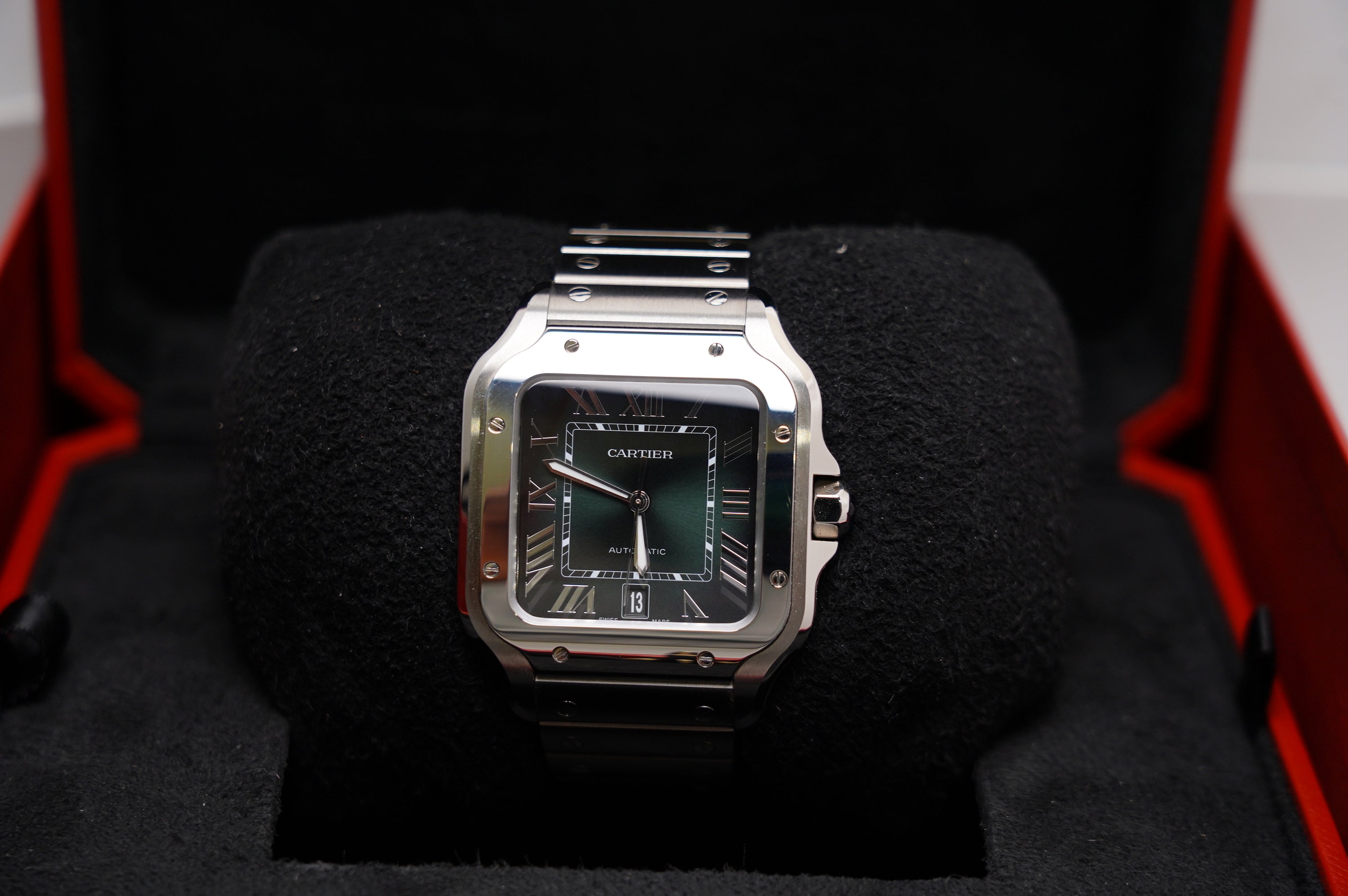 Cartier Santos "Large Model" Green (WSSA0062)
