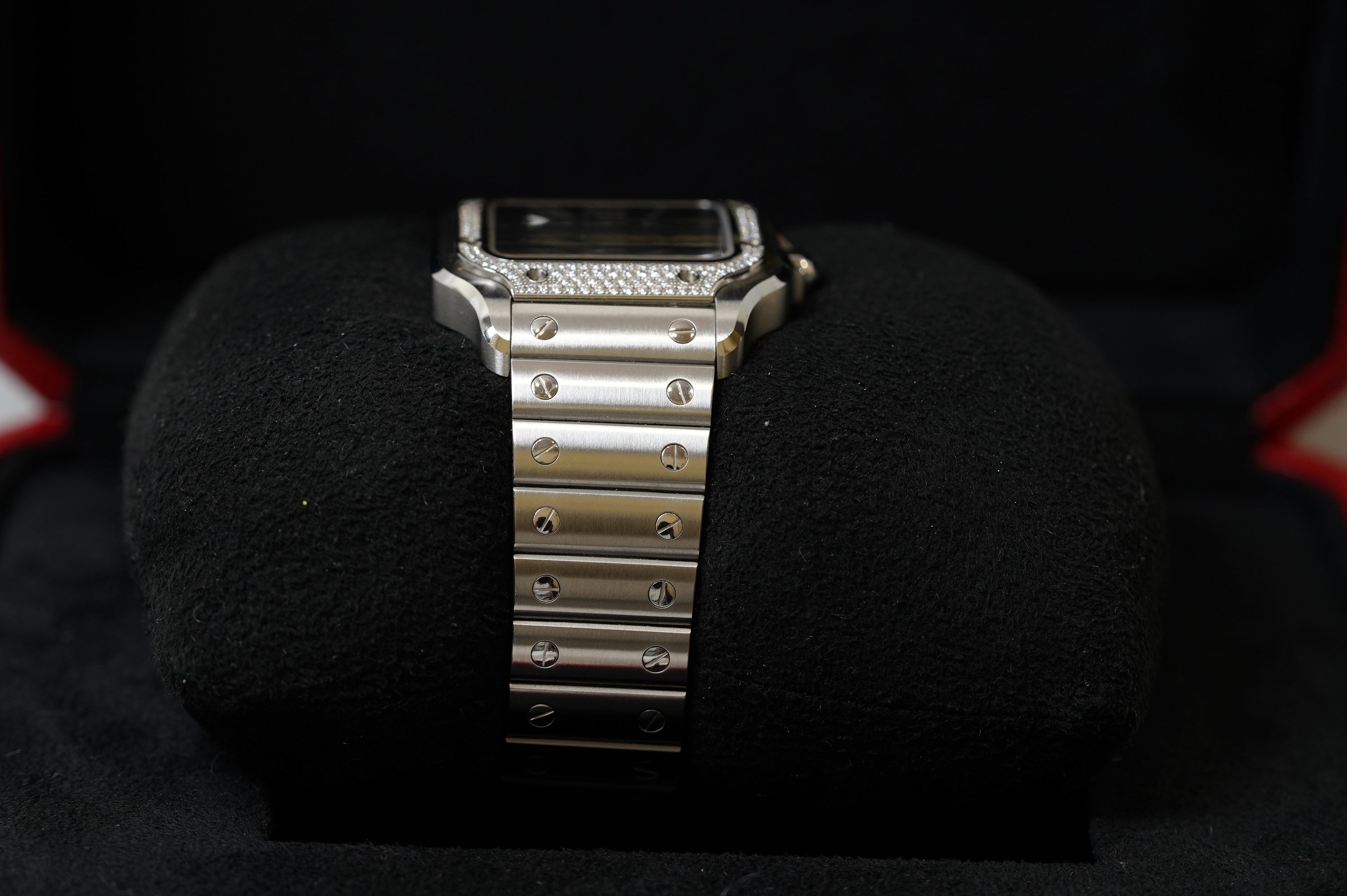 Cartier Santos "Medium Model" Blue Roman (W4SA0006)