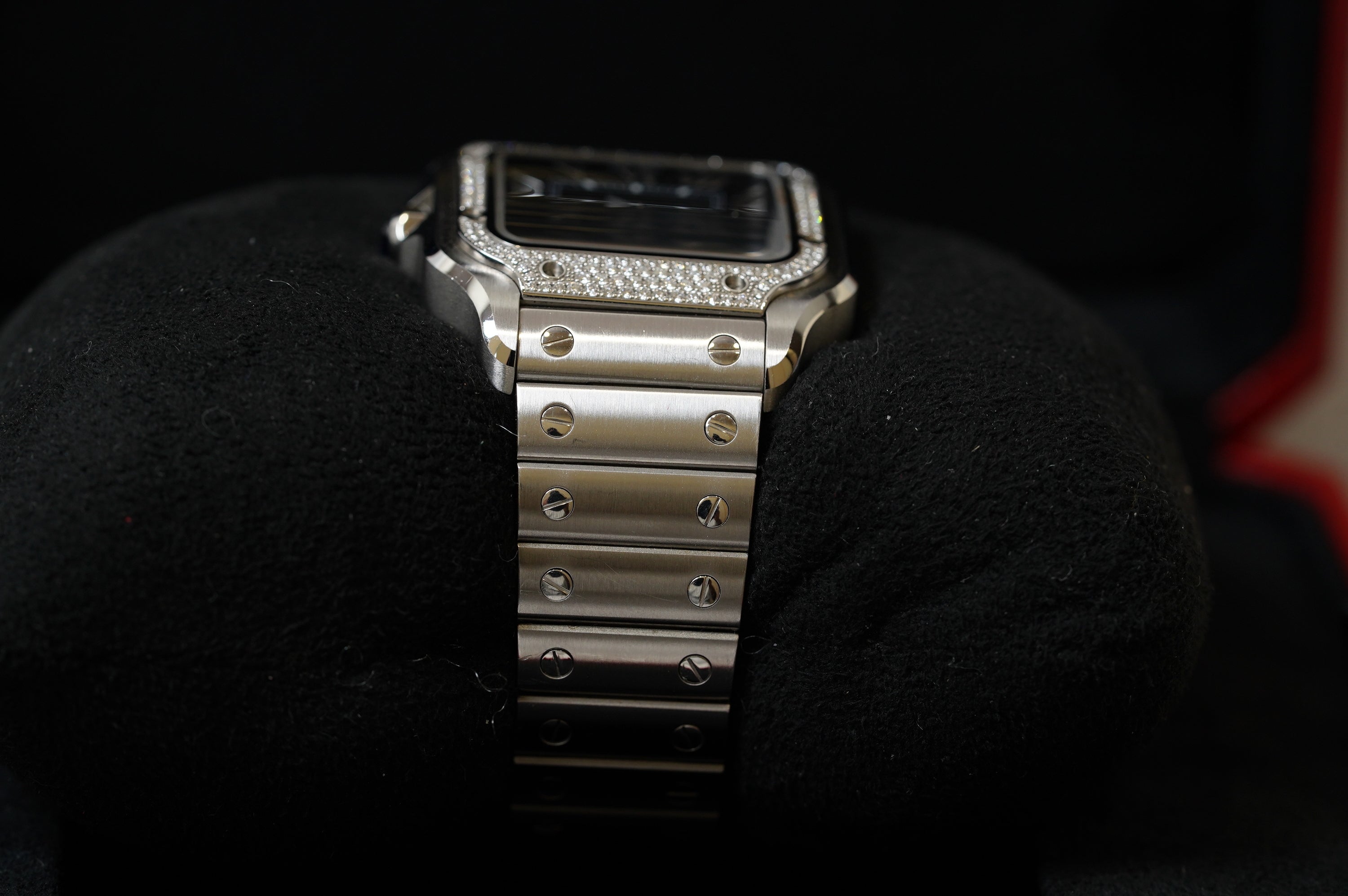 Cartier Santos "Medium Model" Blue Roman (W4SA0006)