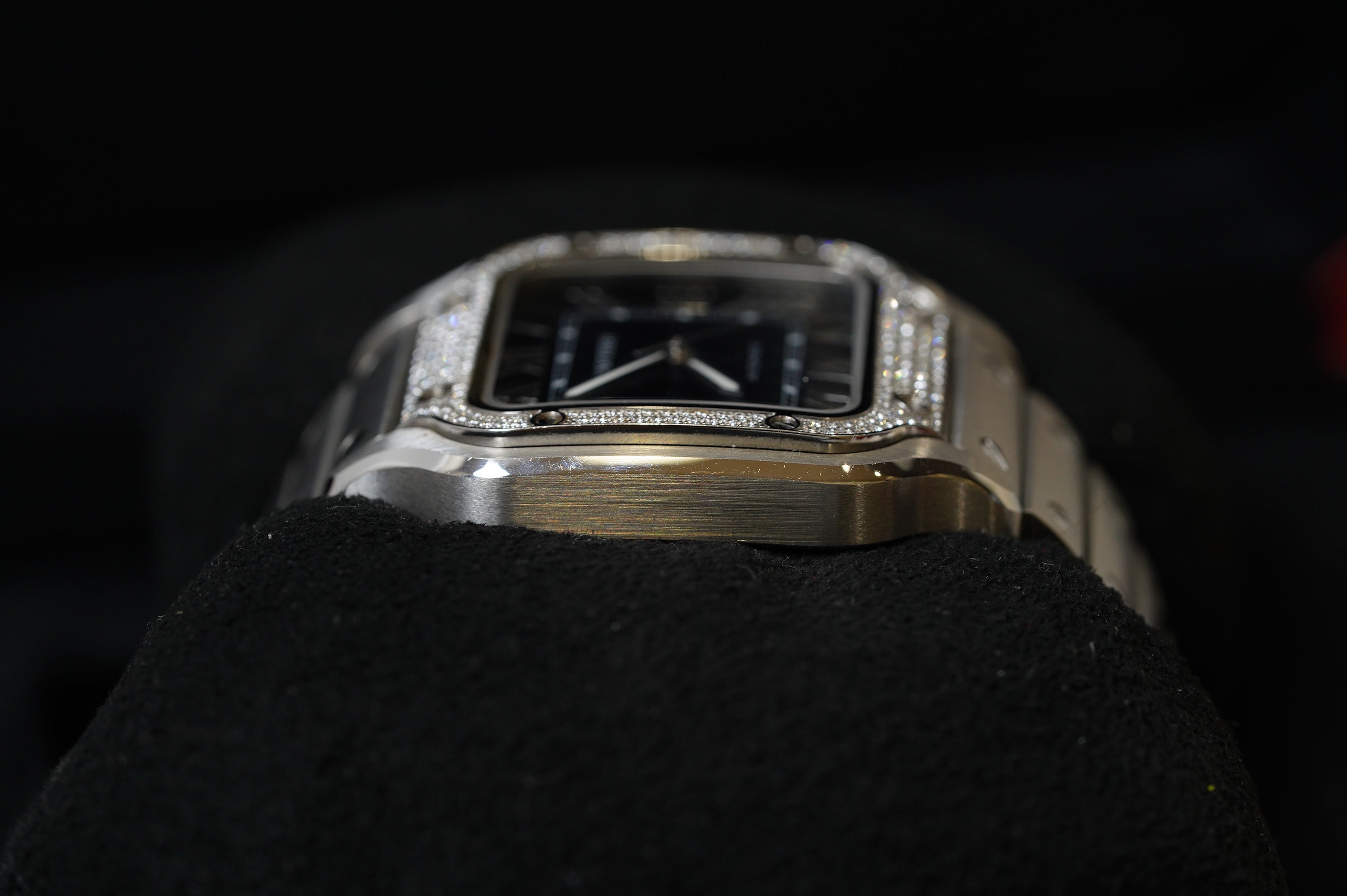 Cartier Santos "Medium Model" Blue Roman (W4SA0006)