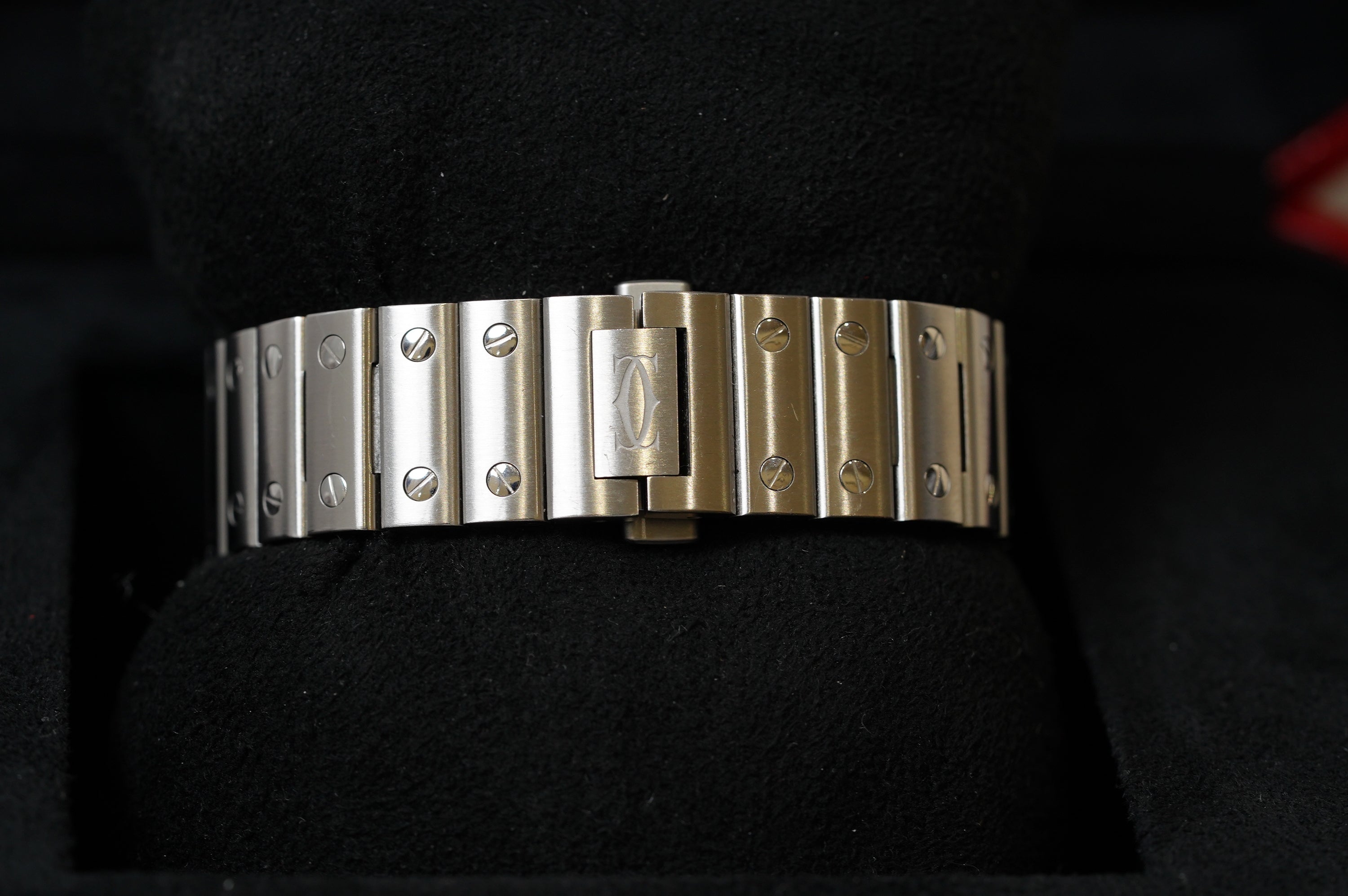 Cartier Santos "Medium Model" Blue Roman (W4SA0006)