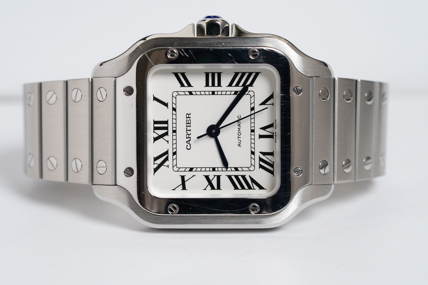 Cartier Santos "Medium Model" White Dial (WSSA0029)