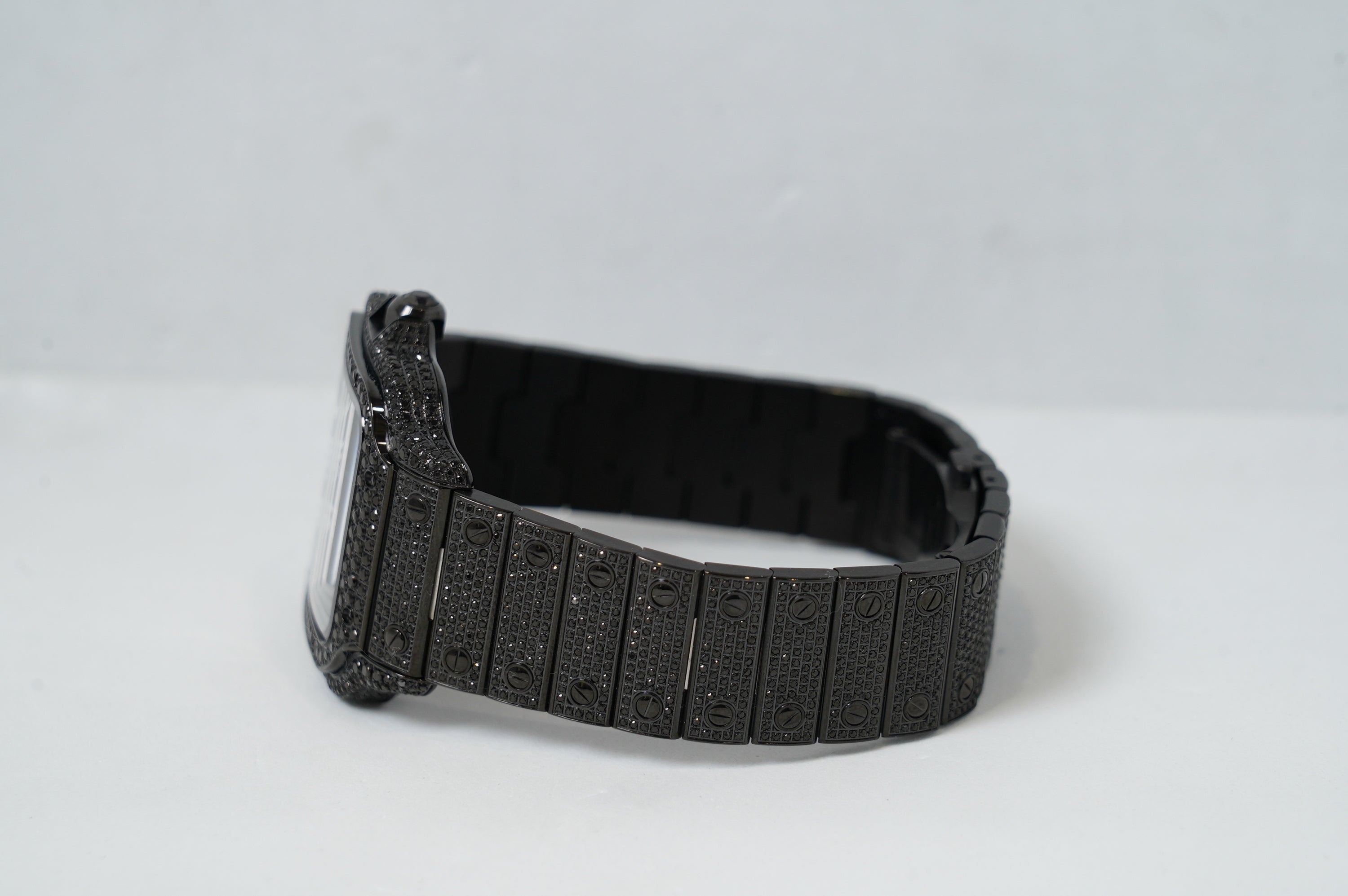 Cartier Santos Large Black Diamonds (WSSA0018)
