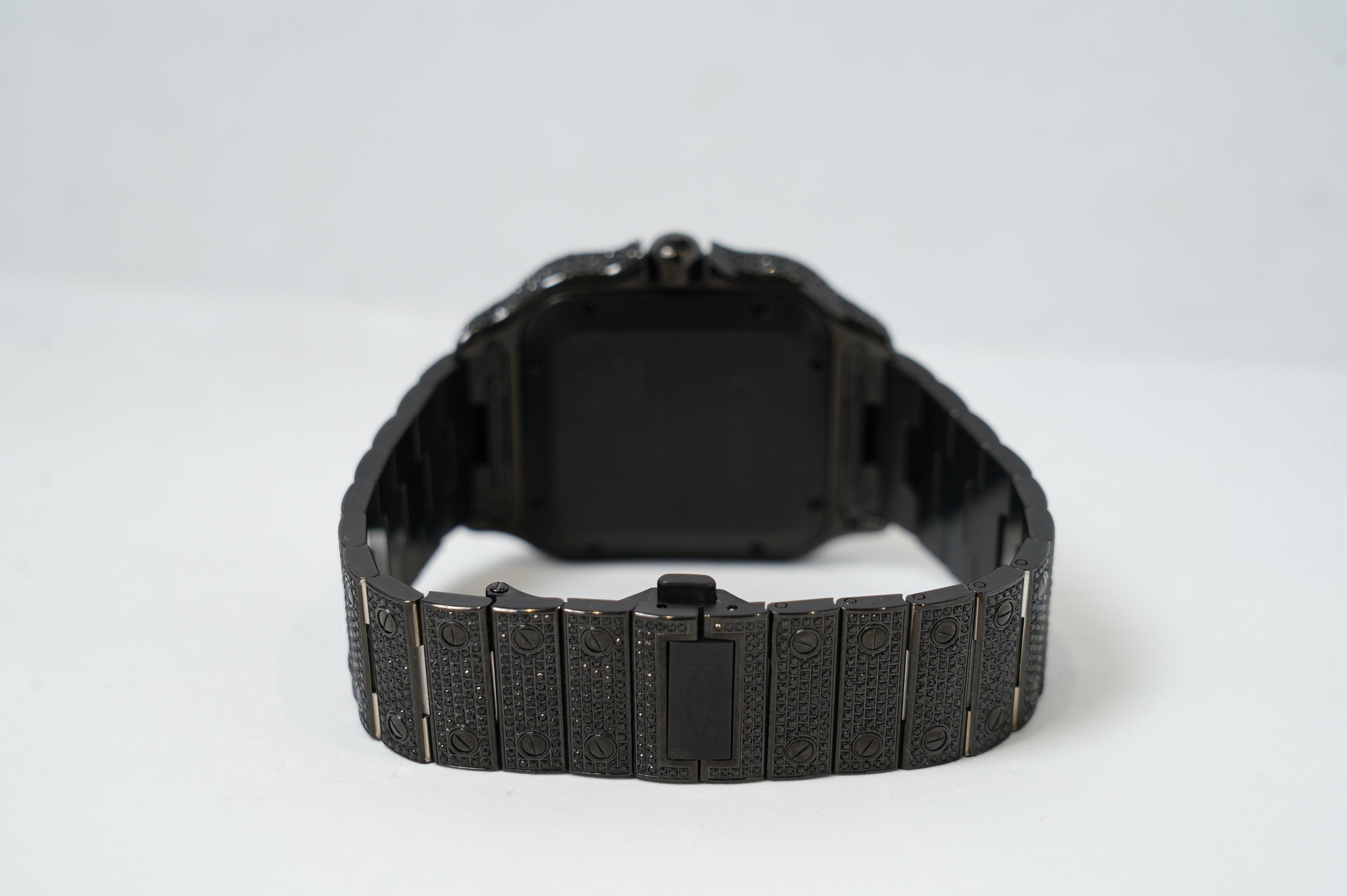 Cartier Santos Large Black Diamonds (WSSA0018)