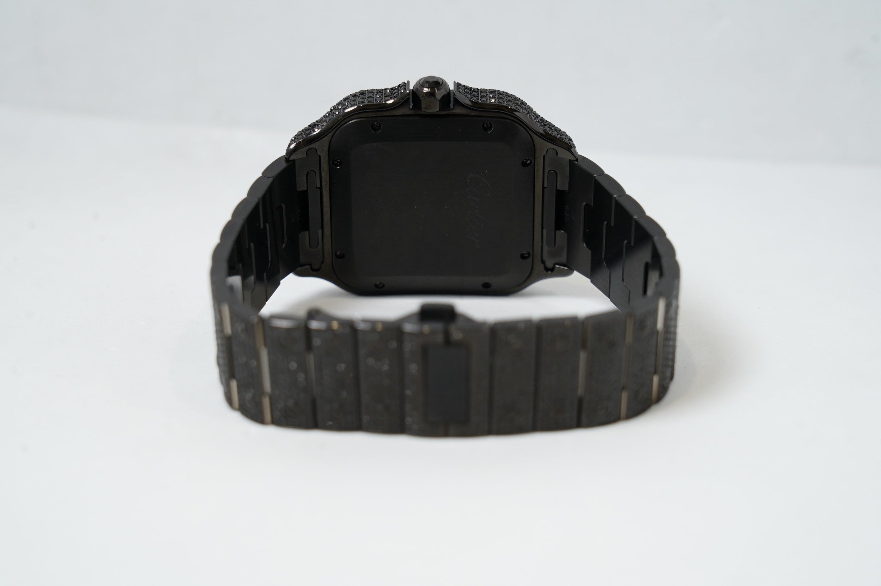 Cartier Santos Large Black Diamonds (WSSA0018)