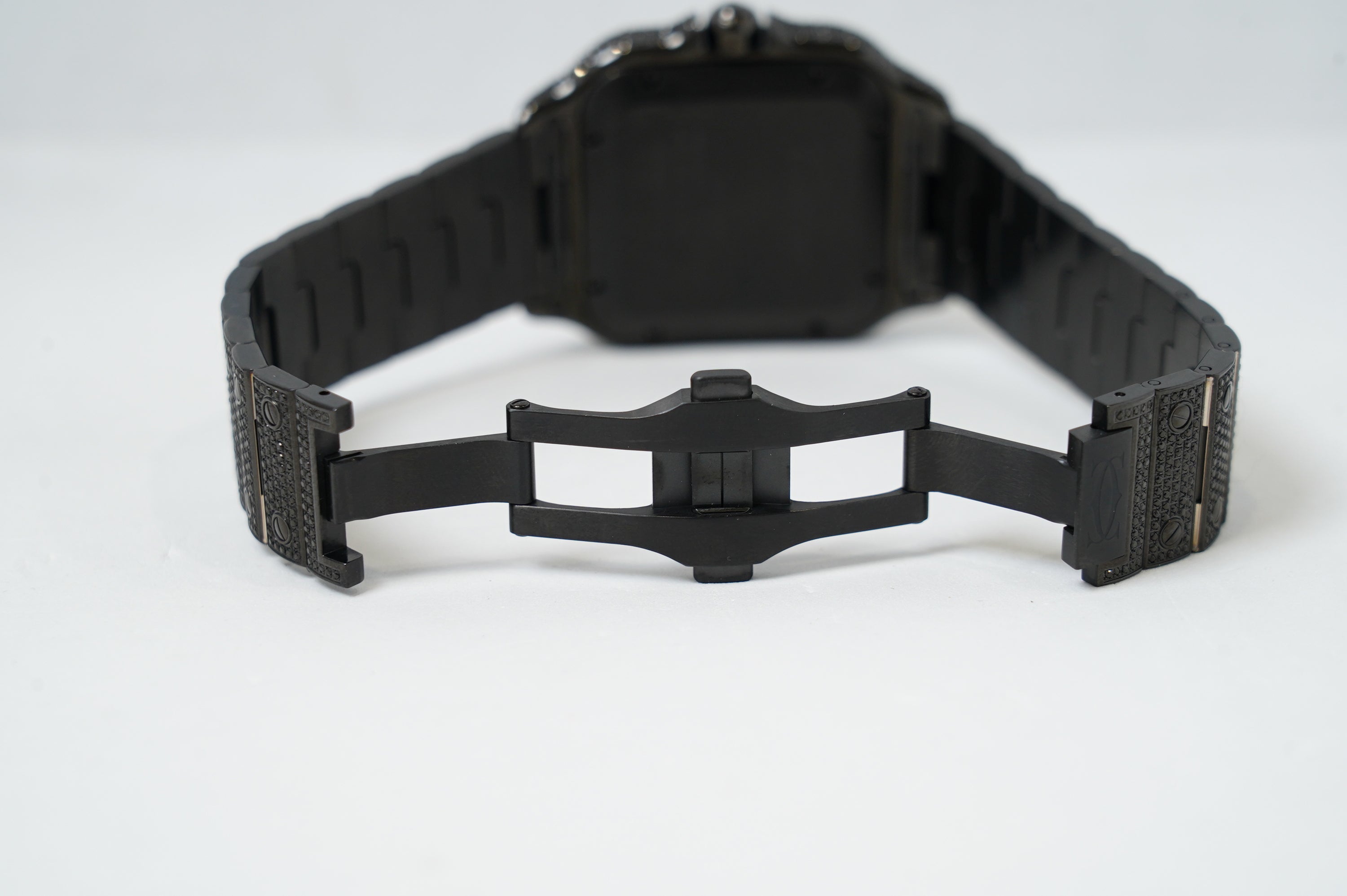 Cartier Santos Large Black Diamonds (WSSA0018)