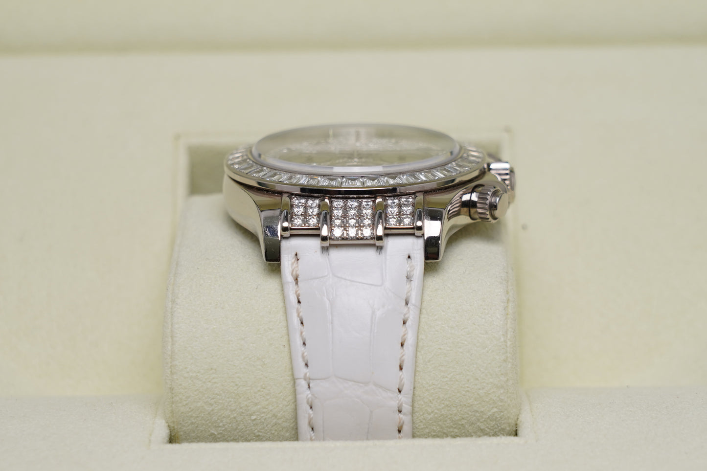 Rolex Daytona White Gold Original Factory Diamonds (116599TBR)
