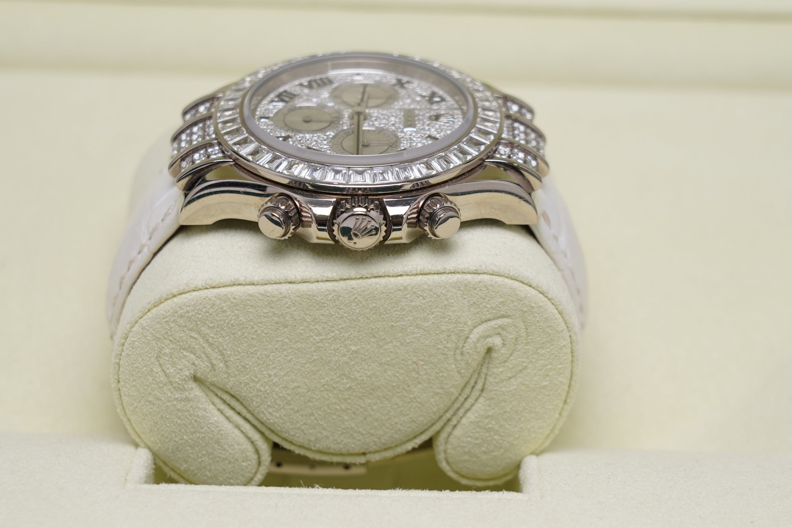 Rolex Daytona White Gold Original Factory Diamonds (116599TBR)