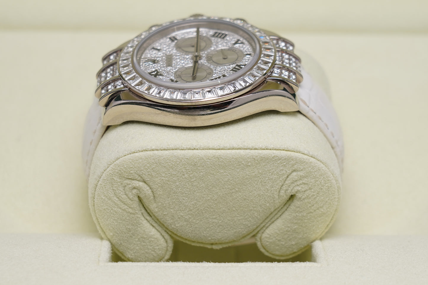 Rolex Daytona White Gold Original Factory Diamonds (116599TBR)