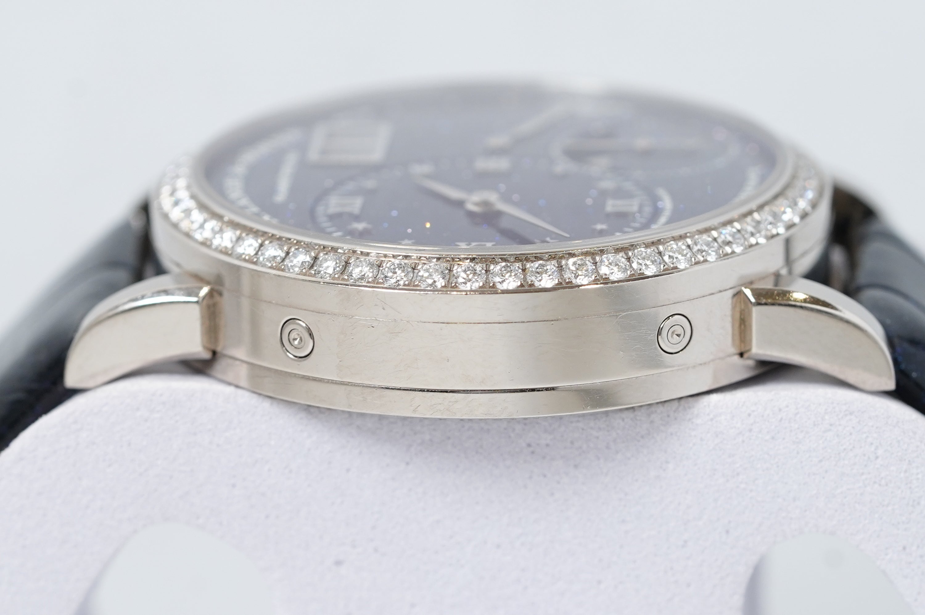 LITTLE LANGE 1 MOON PHASE in 750 White Gold