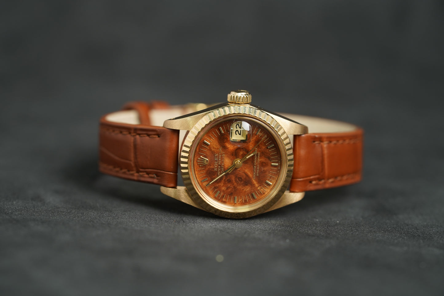 Rolex Datejust 26 Burlwood Dial (6917)