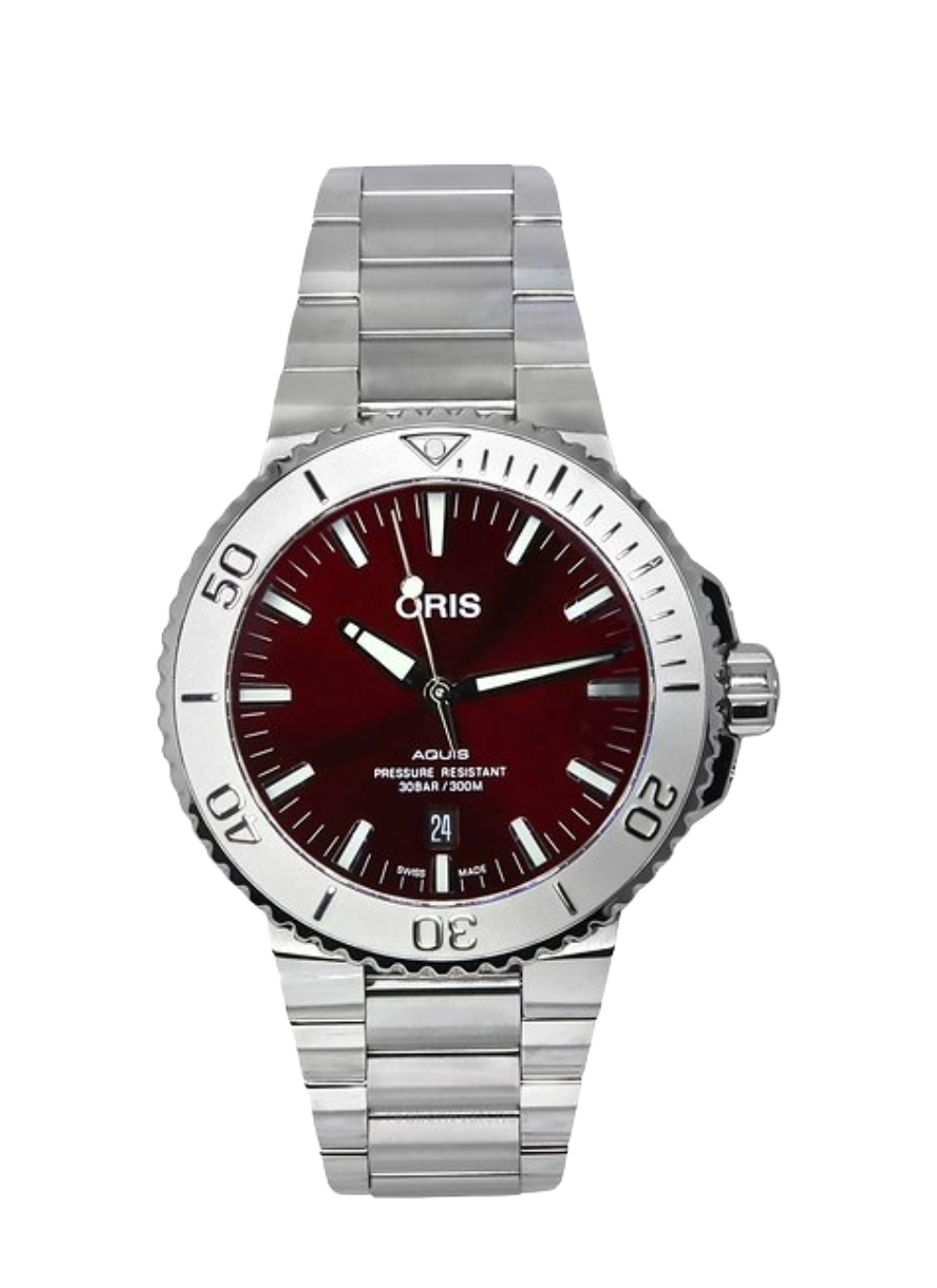 Oris Aquis Date Relief Cherry Red