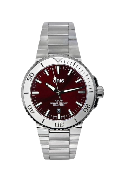 Oris Aquis Date Relief Cherry Red